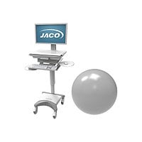 JACO Customization, Accent Color, White/Teal Aluminum, Antimicrobial Powder Coat, Smooth Gloss - configuration
