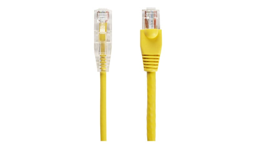 Black Box Slim-Net patch cable - 3 ft - yellow