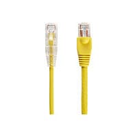 Black Box 3ft Slim-Net CAT6 Yellow 28AWG 250Mhz UTP Snagless Patch Cable 3'