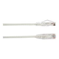 Black Box 3ft Slim-Net CAT6 White 28AWG 250Mhz UTP Snagless Patch Cable, 3'