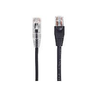 Black Box 3ft Slim-Net CAT6 Black 28AWG 250Mhz UTP Snagless Patch Cable, 3'