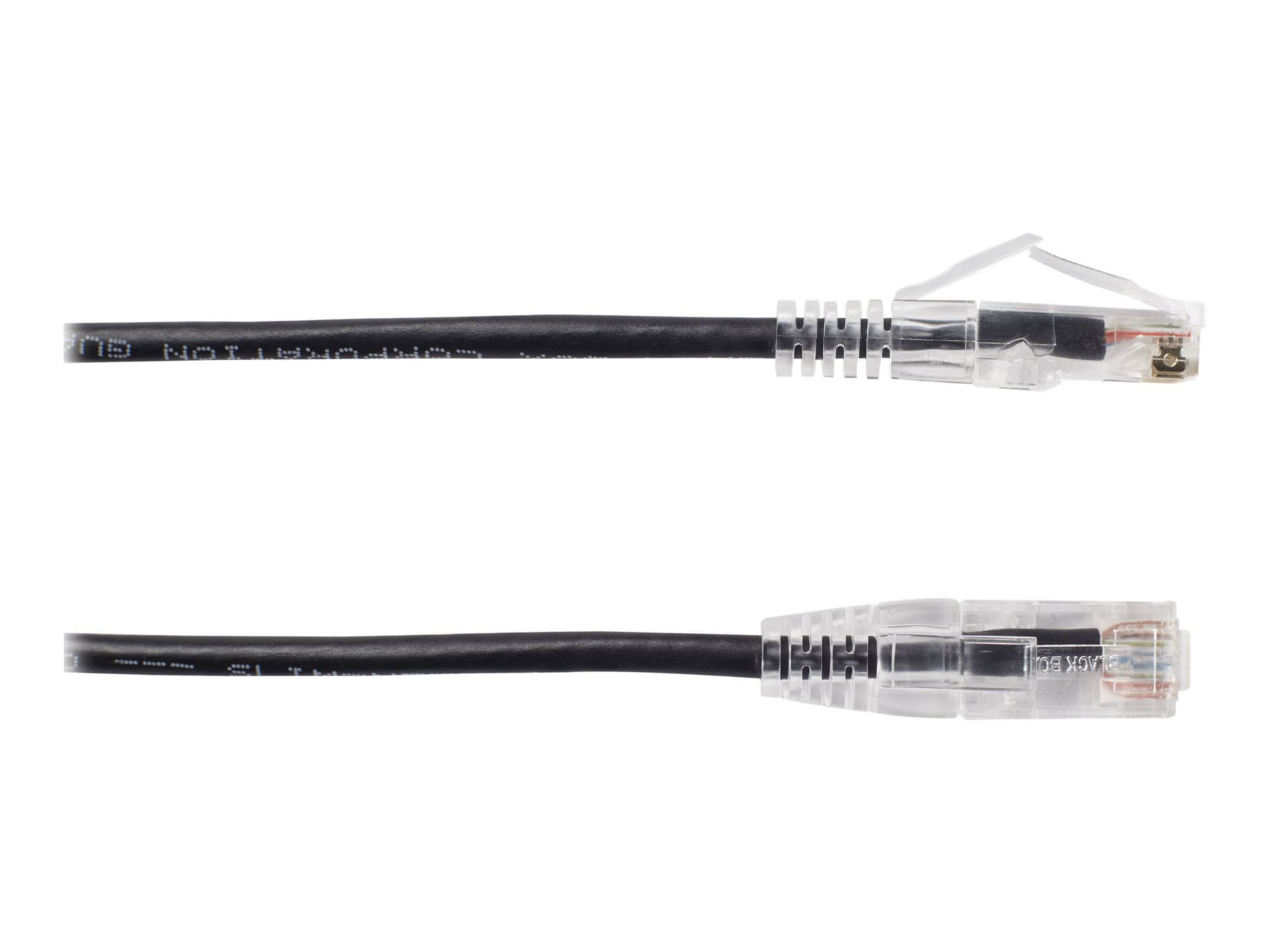 Black Box Slim-Net patch cable - 7 ft - black