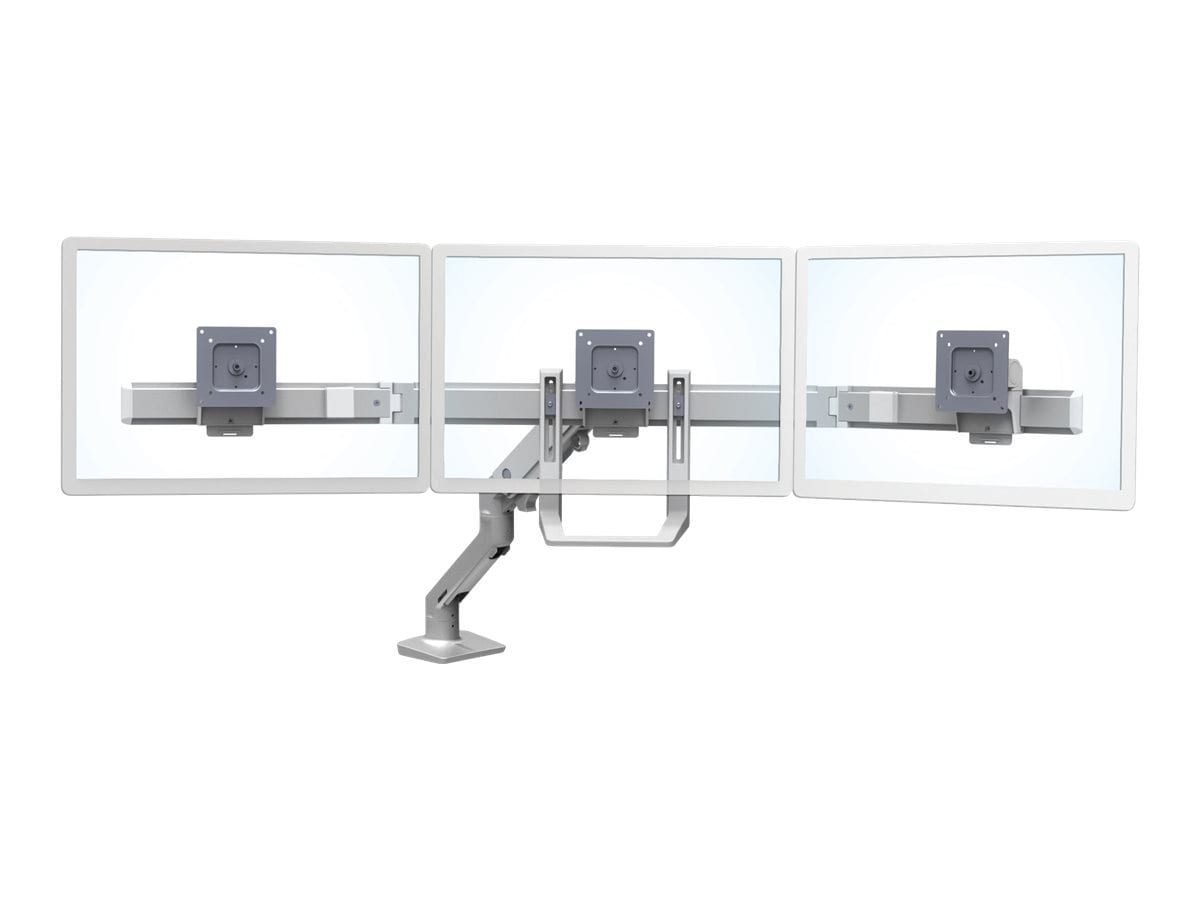 Ergotron HX Triple Monitor Bow Kit mounting component - for 3 monitors - polished aluminum