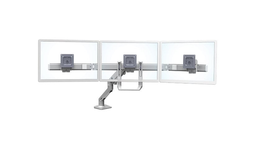 Ergotron HX Triple Monitor Bow Kit mounting component - for 3 monitors - polished aluminum