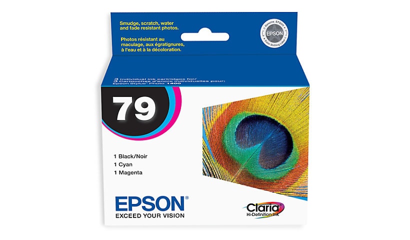 Epson 79 with Sensor - 3-pack - High Capacity - black, cyan, magenta - orig