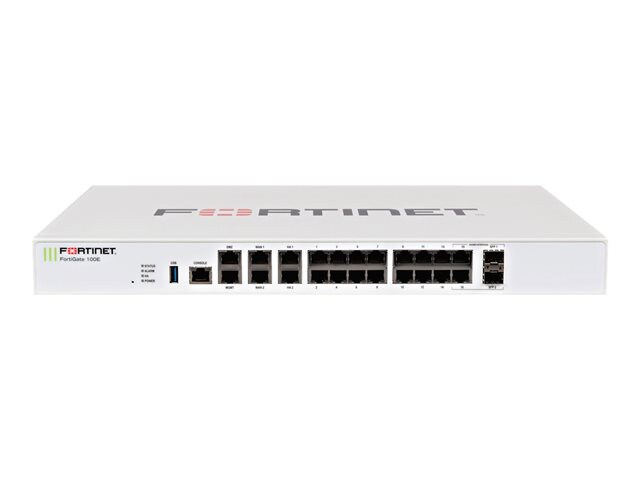 Fortinet FortiGate 100E - security appliance - with 1 year FortiCare 8x5 En