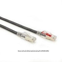 CAT5e 350-MHz Locking Snagless Patch Cable FUTP CM PVC BK 20FT