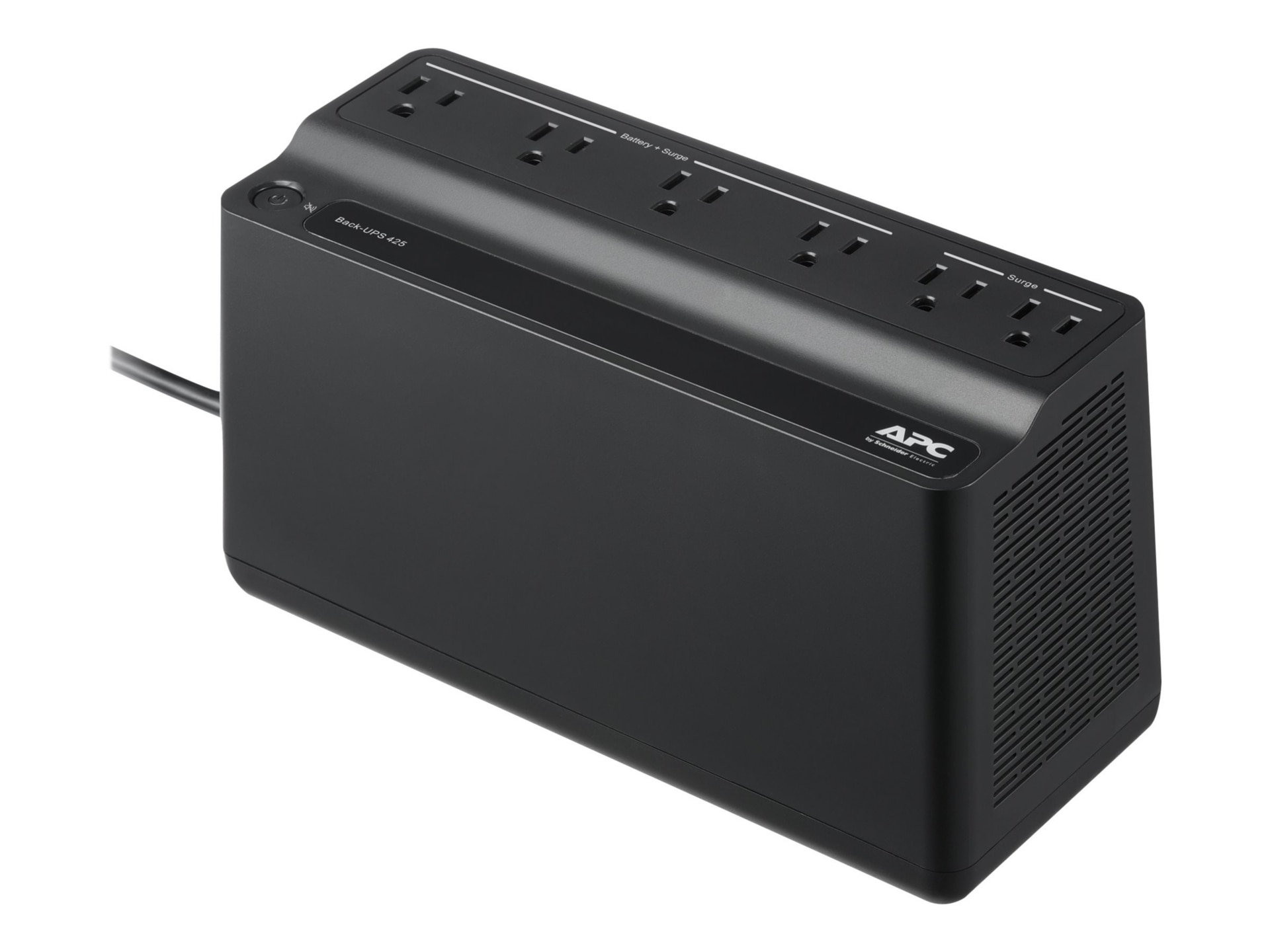 APC by Schneider Electric Back-UPS, 6 Outlets, 425VA, 120V