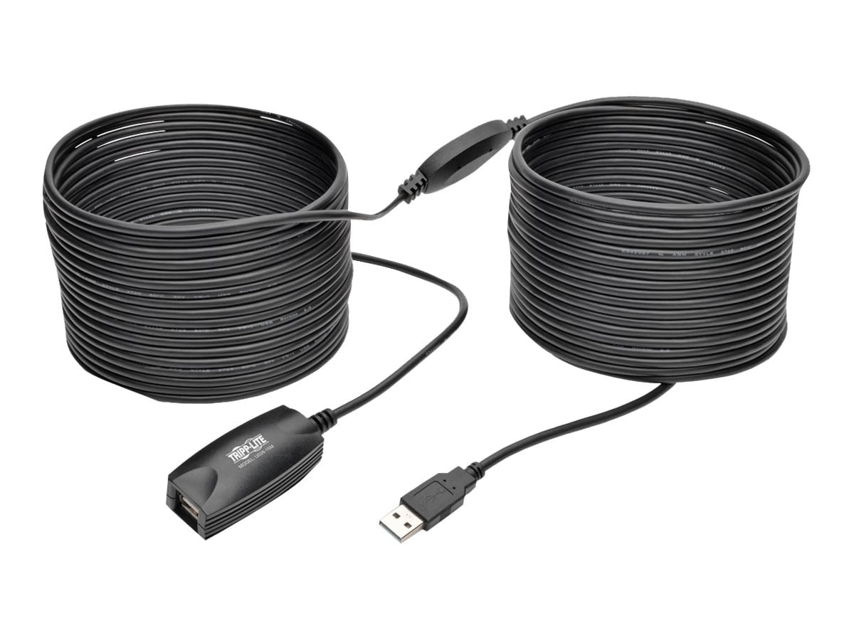 Tripp Lite 15M USB 2.0 Hi-Speed Active Extension Repeater Cable USB-A M/F  49 ft. - USB extension cable - USB to USB - 49