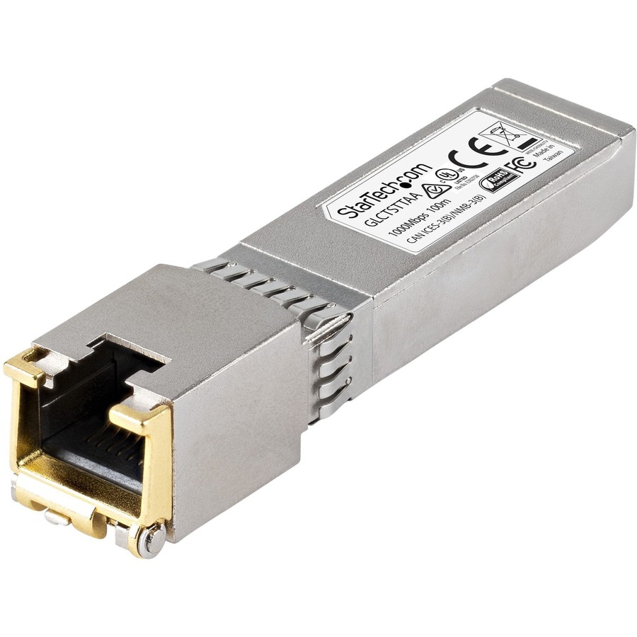 StarTech.com Cisco GLC-T Compatible SFP - 1GbE Copper Transceiver - 100m