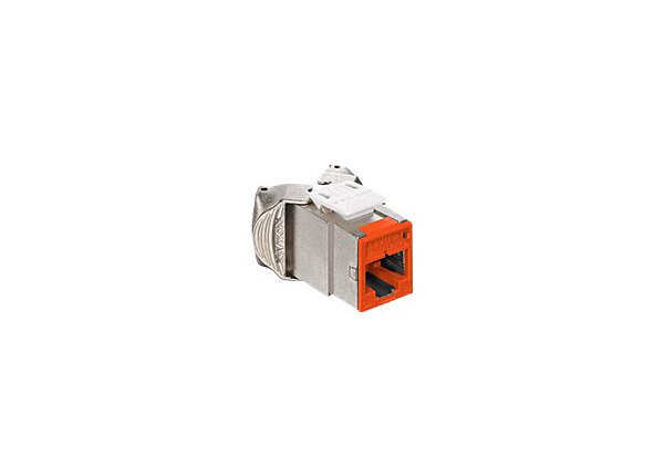 Leviton Atlas-X1 Cat 6A Component-Rated Shielded QuickPort Connector - modular insert