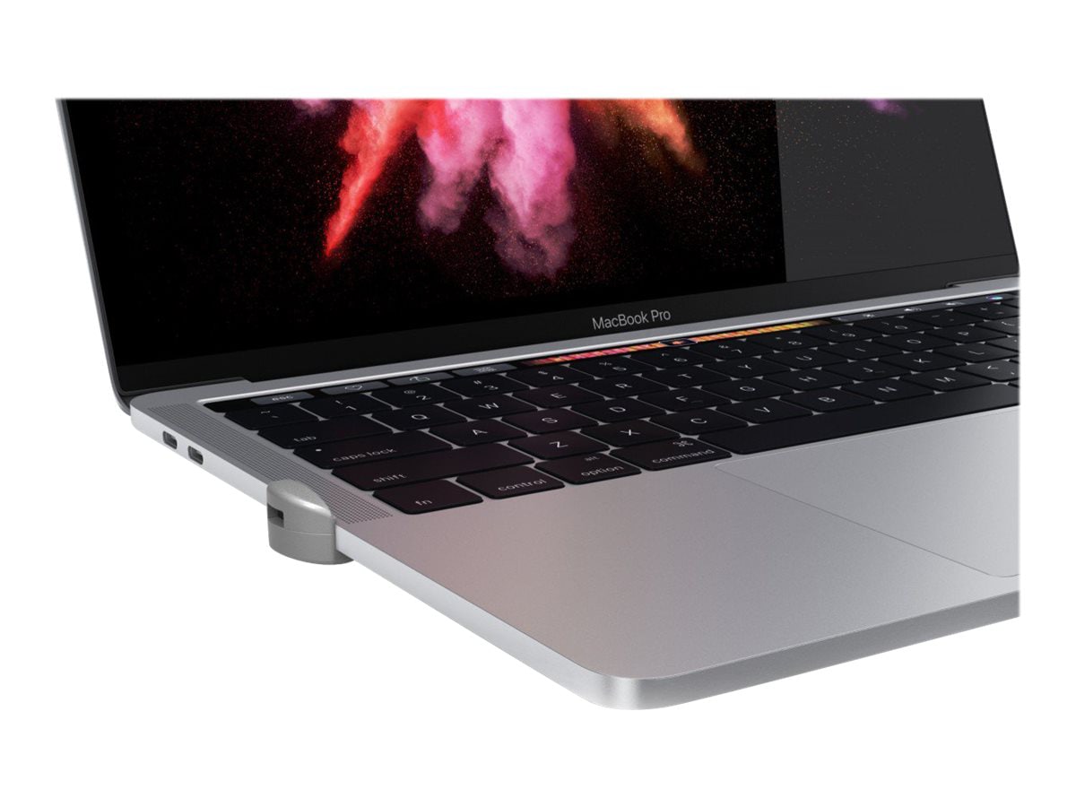 MacLocks “The Ledge” cable lock adapter for MacBook Pro “TouchBar” model.