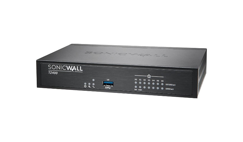SonicWall TZ400 - Advanced Edition - security appliance - with 1 year Total