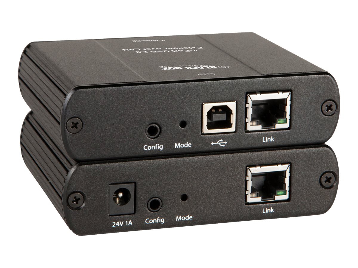 Thumbnail 3 of 3 for Black Box USB 2.0 Extender LAN, 4-Port - USB extender