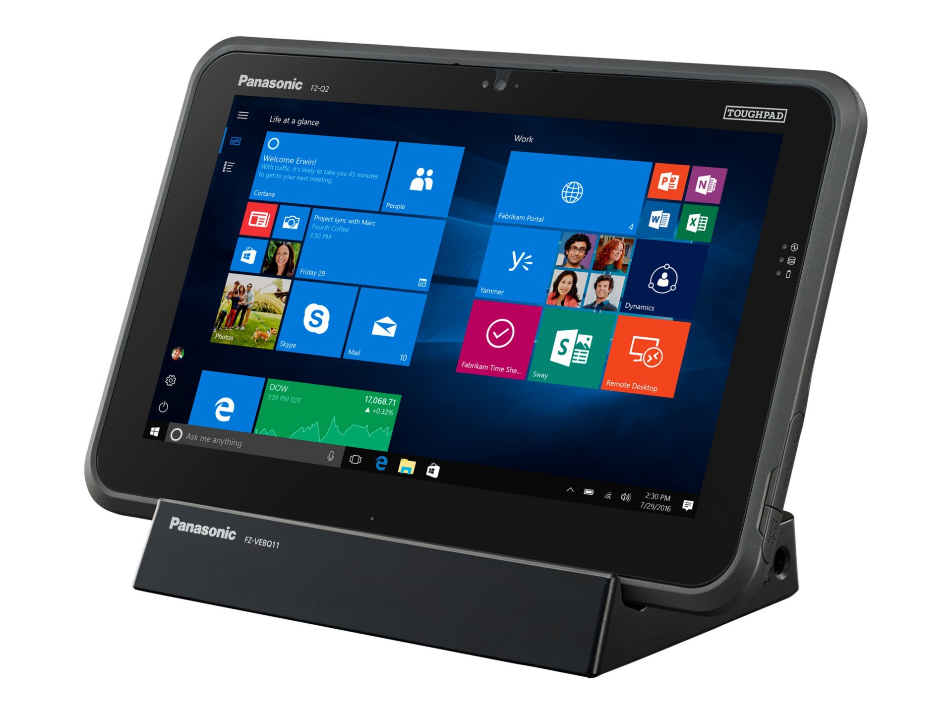 Panasonic Toughpad FZ-Q2 - 12.5" - Core m5 6Y57 - 8 GB RAM - 256 GB SSD