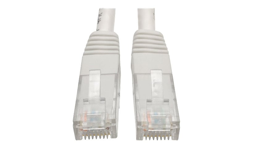 Eaton Tripp Lite Series Cat6 Gigabit Molded (UTP) Ethernet Cable (RJ45 M/M), PoE, White, 3 ft. (0.91 m) - patch cable -