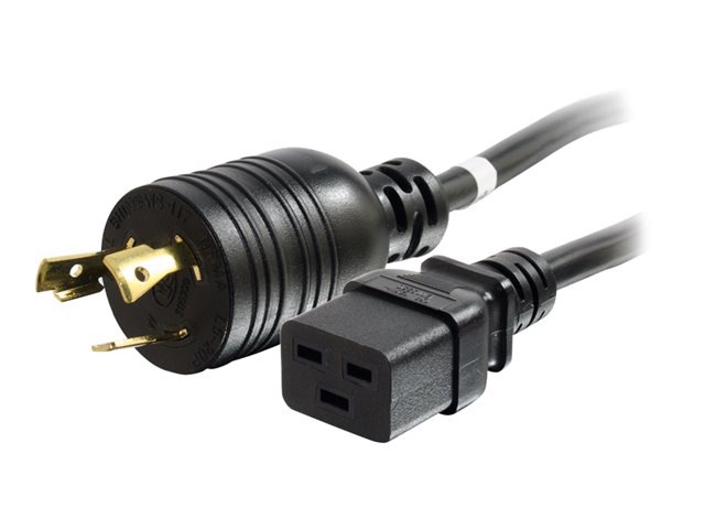 C2G 3ft 14AWG 125 Volt Power Cord (NEMA L5-20P to IEC320 C19) - power cable