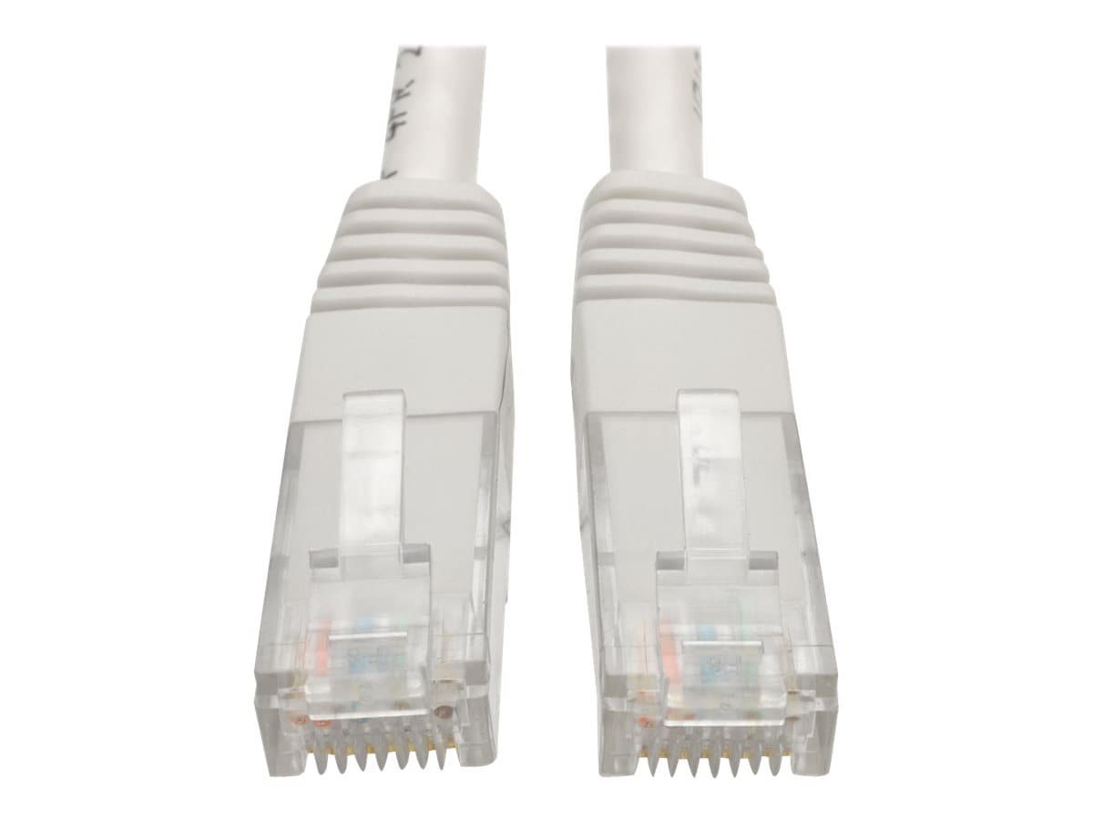 Tripp Lite 25ft Cat6 Gigabit Molded Patch Cable RJ45 M/M 550MHz 24AWG White