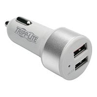 Tripp Lite Dual USB Car Charger w/ Quick Charge 3.0 for Tablets Smartphones