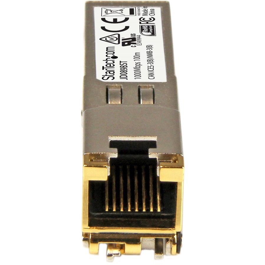 Thumbnail 3 of 4 for StarTech.com HPE JD089B Compatible SFP Module - 1000BASE-T - 1GE Gigabit Ethernet SFP SFP to RJ45 Cat6/Cat5e - 100m
