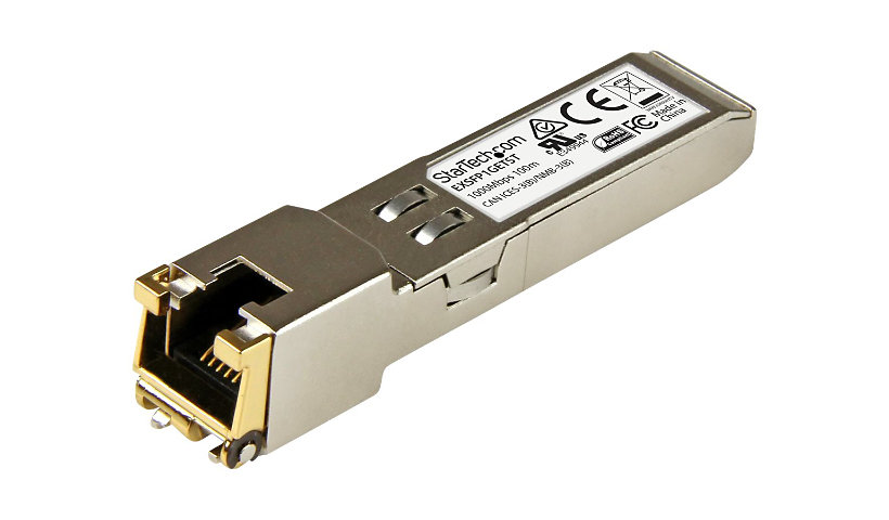 StarTech.com Juniper EX-SFP-1GE-T Compatible SFP Module - 1000BASE-T - 1GE Gigabit Ethernet SFP to RJ45 Cat6/Cat5e