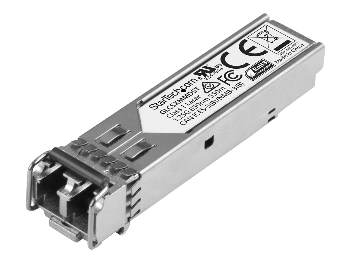 StarTech.com Cisco GLC-SX-MMD Compatible SFP Module - 1000BASE-SX - 1GE Gigabit Ethernet SFP 1GbE Multimode Fiber MMF