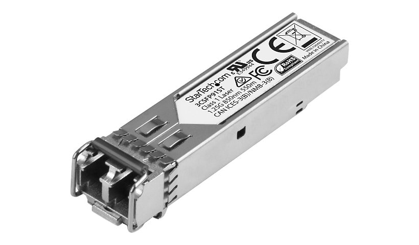 StarTech.com HPE 3CSFP91 Compatible SFP Module - 1000BASE-SX - 1GE Gigabit Ethernet SFP 1GbE Multi Mode Fiber Optic