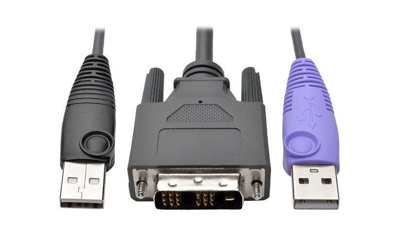 Tripp Lite DVI USB Server Interface w/ Virtual Media & CAC for B064 KVMs TAA - KVM / USB extender - TAA Compliant