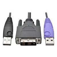 Tripp Lite DVI USB Server Interface w/ Virtual Media & CAC for B064 KVMs TAA - KVM / USB extender - TAA Compliant