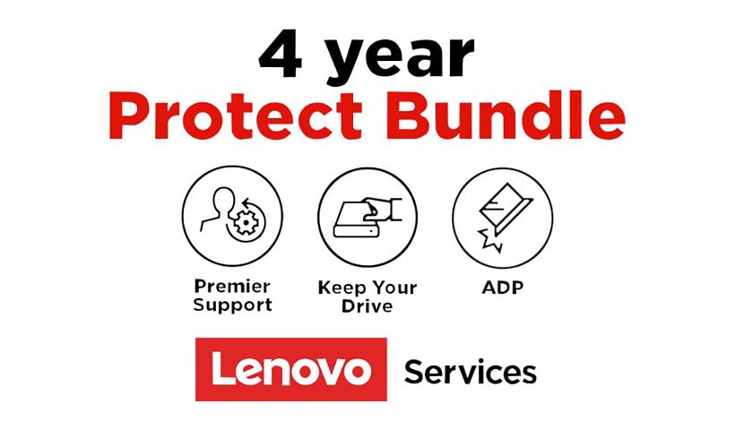 Lenovo Onsite + Accidental Damage Protection + Keep Your Drive + Premier Support - extended service agreement - 4 years
