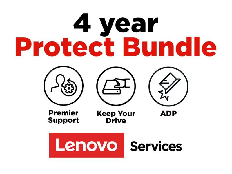 Lenovo Onsite + Accidental Damage Protection + Keep Your Drive + Premier Support - extended service agreement - 4 years