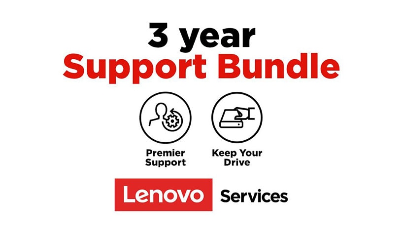 Lenovo Onsite + Keep Your Drive + Premier Support - extended service agreement - 3 years - on-site