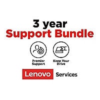 Lenovo Onsite + Keep Your Drive + Premier Support - extended service agreement - 3 years - on-site