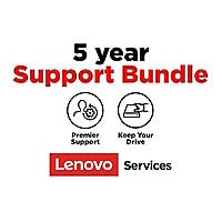 Lenovo Onsite + Keep Your Drive + Premier Support - extended service agreement - 5 years - on-site