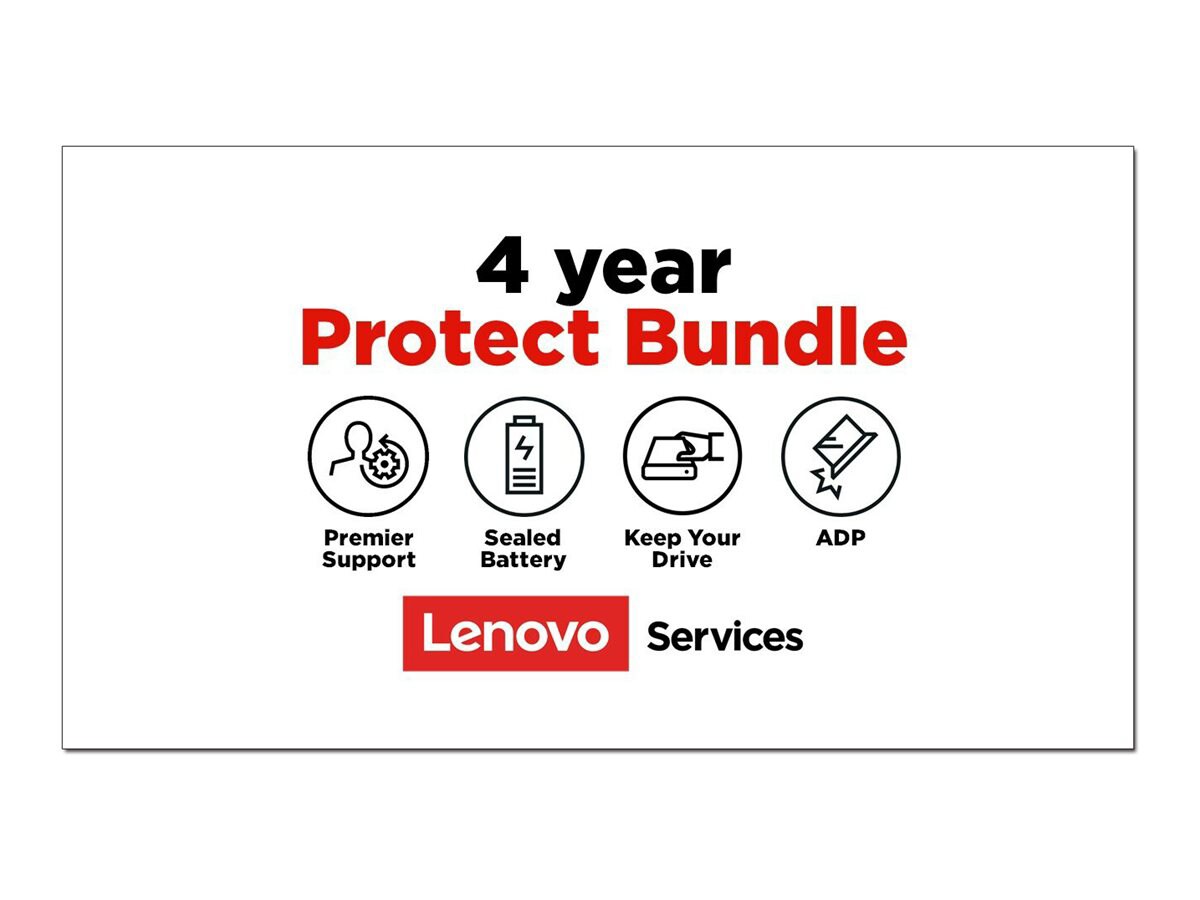 Lenovo Onsite + Accidental Damage Protection + Keep Your Drive + Sealed Battery + Premier Support - extended service