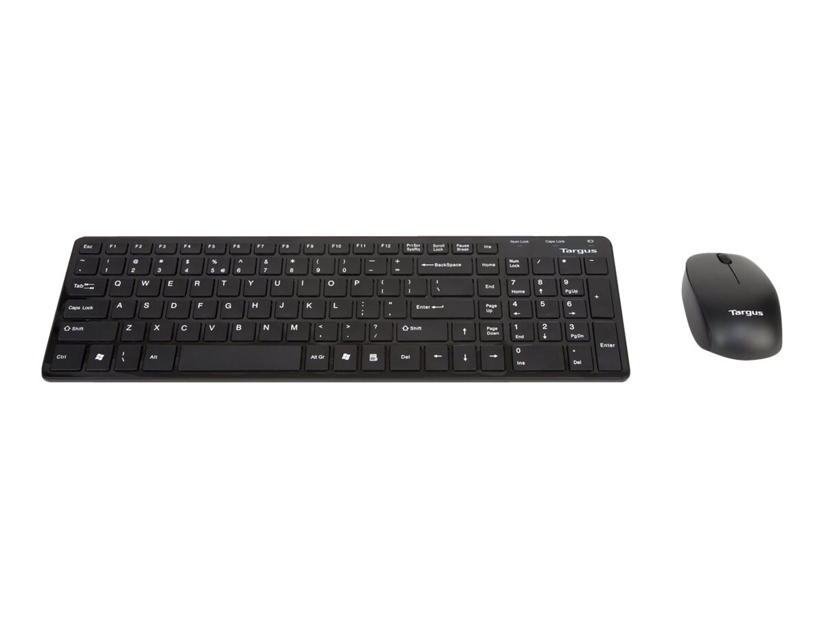 Targus Wireless Mouse and Keyboard Combo - keyboard and mouse set - black