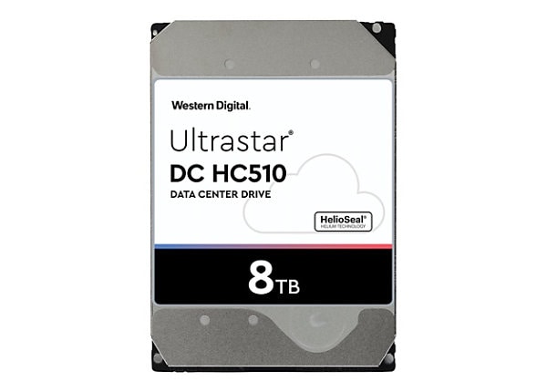WD Ultrastar DC HC510 HUH721008ALE604 - hard drive - 8 TB - SATA 6Gb/s