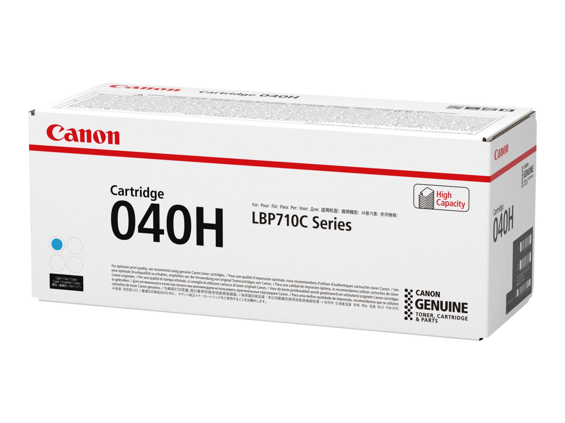 Canon 040 H - High Capacity - cyan - original - toner cartridge