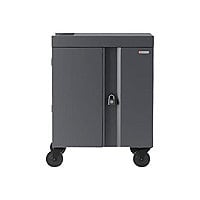 Bretford Cube Charging Cart cart - for 16 netbooks/tablets - charcoal