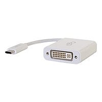 C2G USB C to DVI-D Adapter - external video adapter - white