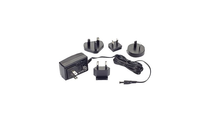 Black Box Wallmount Power Supply with International Clip - power adapter -