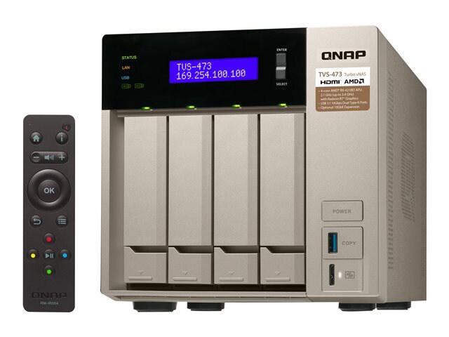 QNAP TVS-473 - NAS server - 0 GB