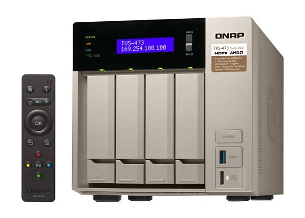 QNAP TVS-473 - NAS server - 0 GB