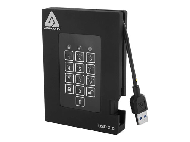 Apricorn Aegis Padlock Fortress A25-3PL256-S4000F - SSD - 4 TB - USB 3.0