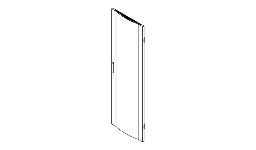 Tripp Lite Rack Front Door, 42U Standard, 24-in. Width, Black - rack front door (solid) - 42U