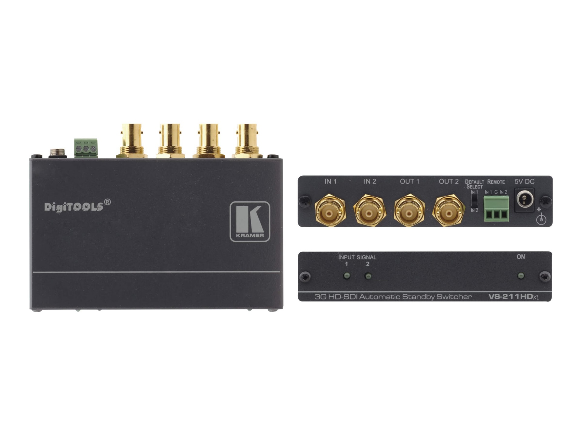 Kramer DigiTOOLS VS-211HDXL 2x1:2 3G HD-SDI Automatic Standby Switcher - vi