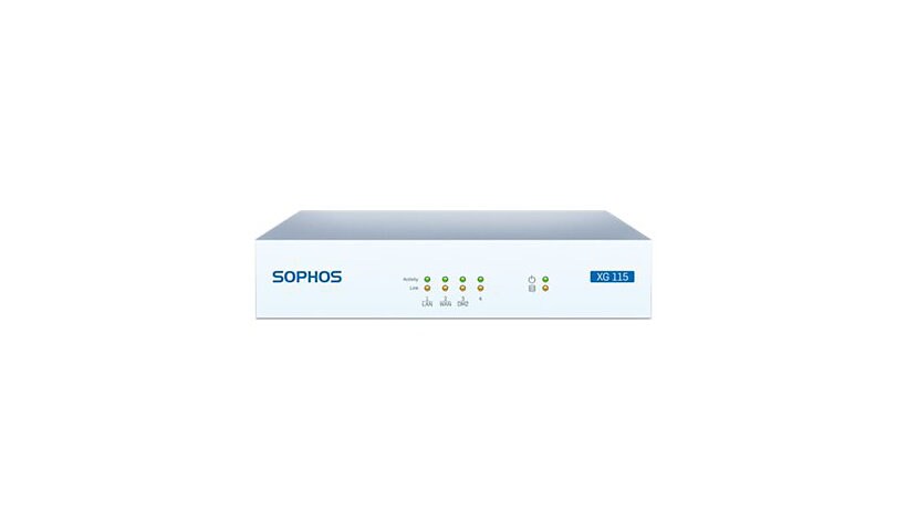 Sophos XG 115w - security appliance - Wi-Fi - with 3 years TotalProtect Plu