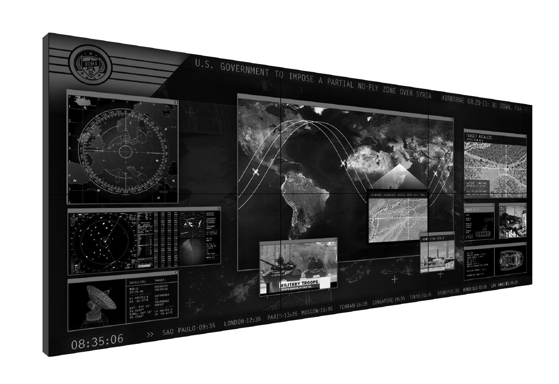 Planar Clarity Matrix LX55HDX G2 3x2 LCD Video Wall System
