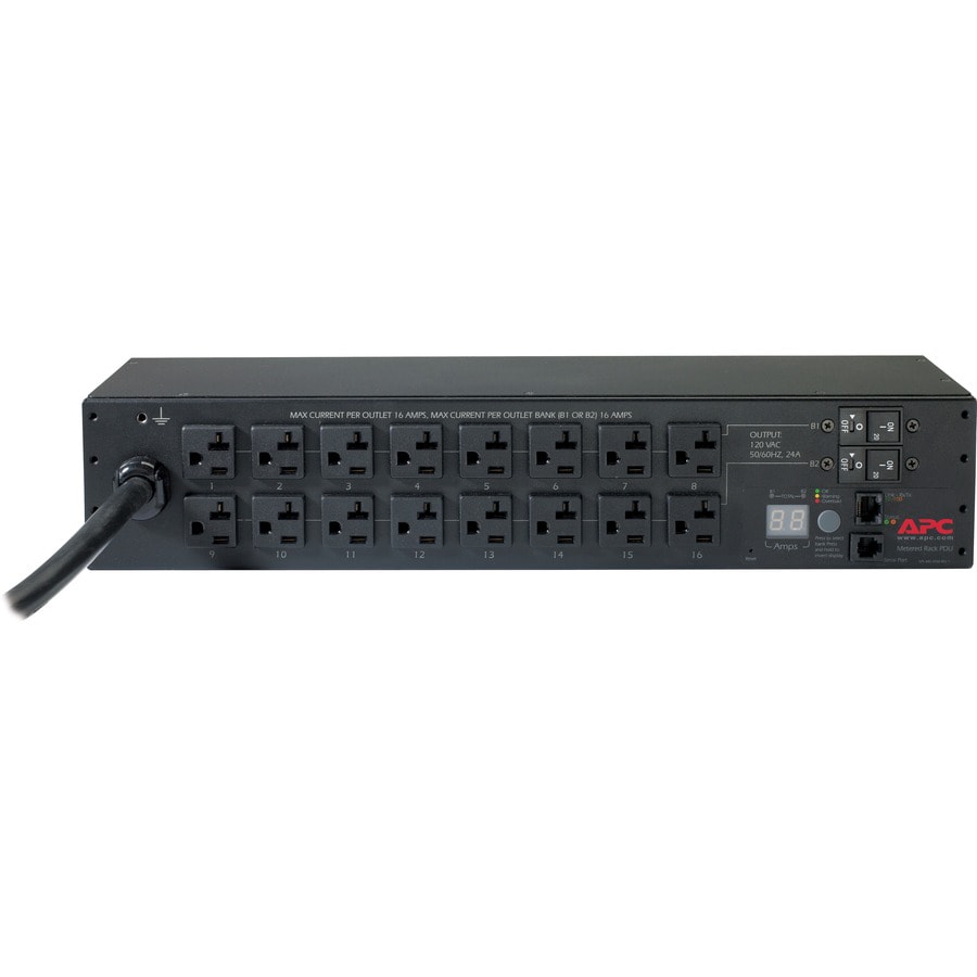 Thumbnail 5 of 10 for Rack PDU, Metered, 2U, 30A, 120V, (16) 5-20