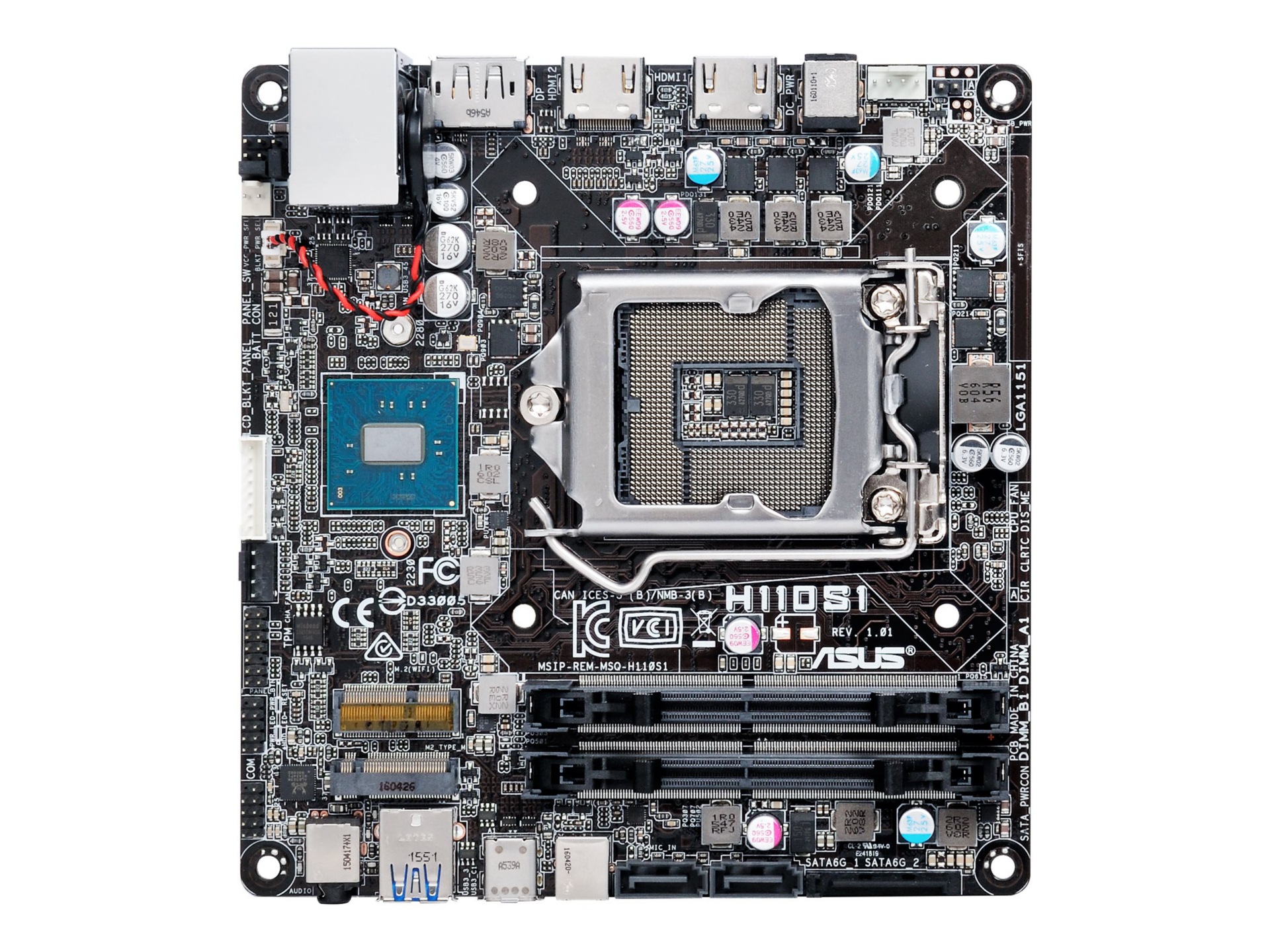 ASUS H110S1/CSM - motherboard - mini STX - LGA1151 Socket - H110